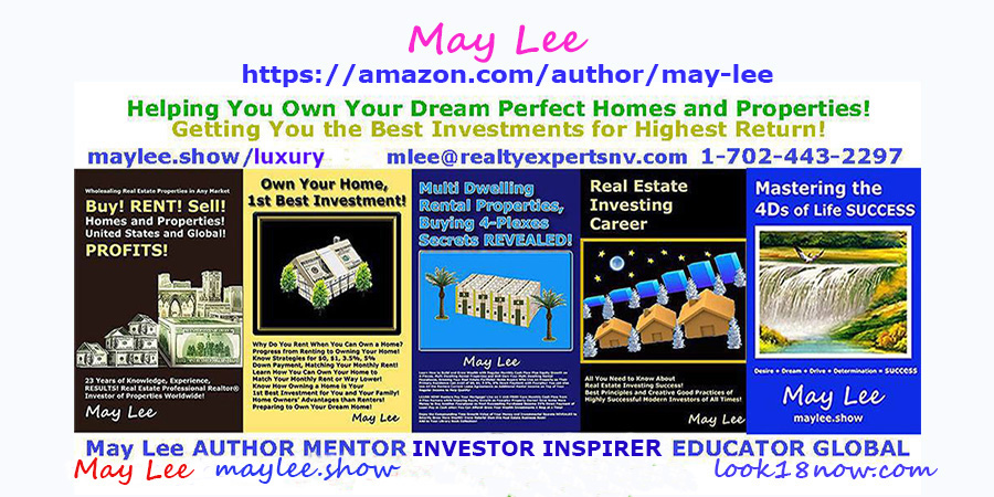 may lee author real estate insvestments stocks business wealth books on maylee.show
